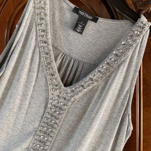 WHBM beaded tank top - Sz S